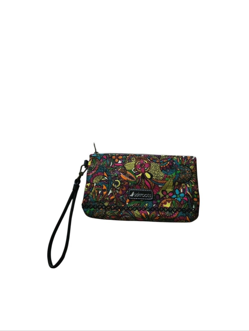 Sakroots Wallet Artist Circle Floral Multicolored Wristlet
